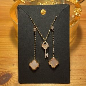 Faux Gold Earrings and Necklace Set NWT